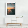 thumbnail image 2 of HB Summer Sunset 01 - Huntington Beach California Photography White Framed Wall Art Print 12 x 18 inches, 2 of 3