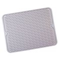 thumbnail image 1 of serony Heat Resistant Silicone Table Mat Foldable Counter Top Pad Home Kitchen Placemat 40x30cm Light Gray, 1 of 6