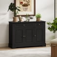 thumbnail image 2 of HOMCOM Sideboard Buffet Cabinet, Modern Kitchen Cabinet with 2 Drawers, 2 of 10