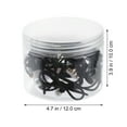 thumbnail image 2 of UPGRATOR 4Pcs Hair Rings Elastic Black Holds Hair for Women Daily Wear, 2 of 6