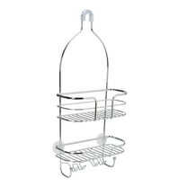 Bath Bliss Holland Steel Shower Caddy in Chrome
