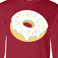 thumbnail image 4 of Inktastic White Donut with Sprinkles Long Sleeve T-Shirt, 4 of 5
