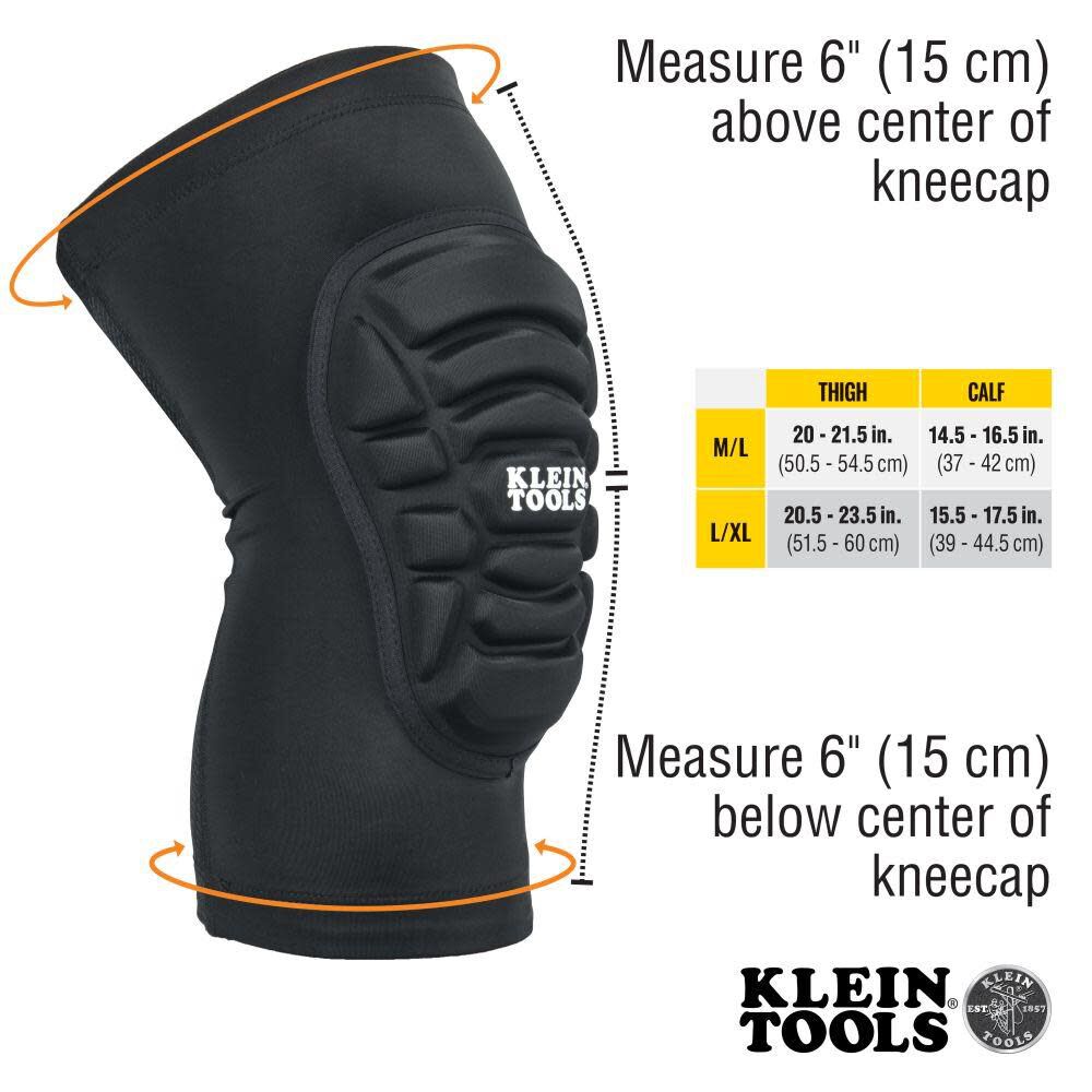 Klein Tools Lightweight Knee Pad Sleeves L/xl