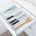 thumbnail image 4 of Smart Design Plastic Drawer Organizer - Set of 5 - Non- Slip Lining and Feet- Gray, 4 of 9