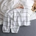 thumbnail image 2 of TOOYOU Boys 2-Piece Outfits Sets Summer Thin Cute Double Cotton Home Wear Pajamas Air Conditioning Durable Clothing Sets For Boys Size 6 Years-7 Years White, 2 of 3