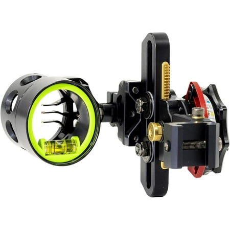 HHA Tetra RYZ X3 3-Pin Bow Sight Picatinny Mount .019 Pin Diameter Left Hand Black