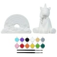 thumbnail image 2 of Tulip Daydream Ceramic Painting Kit Value Pack, Unicorn & Rainbow, Paint your Own, 2 pieces for Kids 8+, 2 of 9