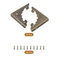 thumbnail image 3 of Uxcell 30pcs Vintage Corner Protector 1.6"x1.5"x0.2" for Table Box, Bronze, 3 of 5