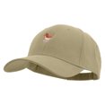 thumbnail image 2 of Cute Chucao Bird Embroidered Brushed Bull Denim Low Profile Cap - Khaki OSFM, 2 of 5