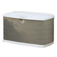 thumbnail image 1 of Rubbermaid Coffre de Rangement d'Extérieur en Résine de 75 Gallons, Moyen, avec Siège, Grès, 1 of 5