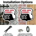 thumbnail image 3 of Keep Gate Closed No Matter What The Sheep Say (2 Pack) 12 inch X 12 inch Shield Shaped Commercial Grade Plastic Signs Weather Resistant Made in the USA, 3 of 6