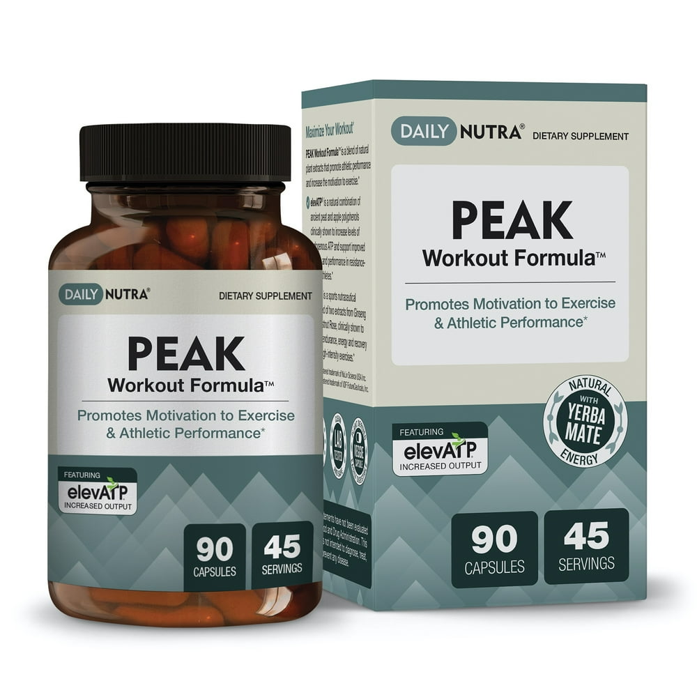 PEAK Workout Formula by DailyNutra Improved Motivation and Exercise