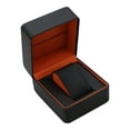 thumbnail image 3 of Caja de joyería para un solo reloj, estuche de exposición para reloj de pulsera, protector, de lujo, de cuero PU, práctico estuche organizador de, 3 of 8