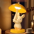 thumbnail image 4 of Lámpara de mesita de noche con forma de animal, for dormitorio infantil, tricolor, regulable, decoración de habitación de conejo, 4 of 8