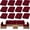 Claret, variant on 12Pcs Outdoor Cushion Covers, Patio Cushion Covers,Stretch Elastic Slipcovers, Replacement Washable & Reusable Furniture Protector for Patio Couch (Lake Blue,Cover Only)