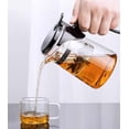 thumbnail image 4 of Tetera de cristal con forma de pétalo con infusor desmontable, 500 ml, resistente al calor, 4 of 9