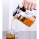 thumbnail image 4 of Tetera de cristal con forma de pétalo con infusor desmontable, 500 ml, resistente al calor, 4 of 9