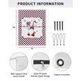 thumbnail image 2 of 4th of July RV Awning Sun Shade Screen 9'X7' Gnome Holding American Flag Balloon Mesh Sunscreen Check Plaid Awning Shade Screen with Zipper UV Blocker Completed Kits for RV Motorhome Camper, 2 of 7