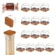 thumbnail image 1 of Uxcell 16-Pack Protectores de patas de silla, se ajustan a almohadillas de silicona de 0.86-1.1" con almohadillas de fieltro cubiertas para pisos de madera, 1 of 1