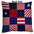 thumbnail image 2 of PKQWTM Patchwork Of American Flag Reversible Mermaid Cushion Cover Home Decor Sequin Pillow Case Size 16x16 inches, 2 of 2