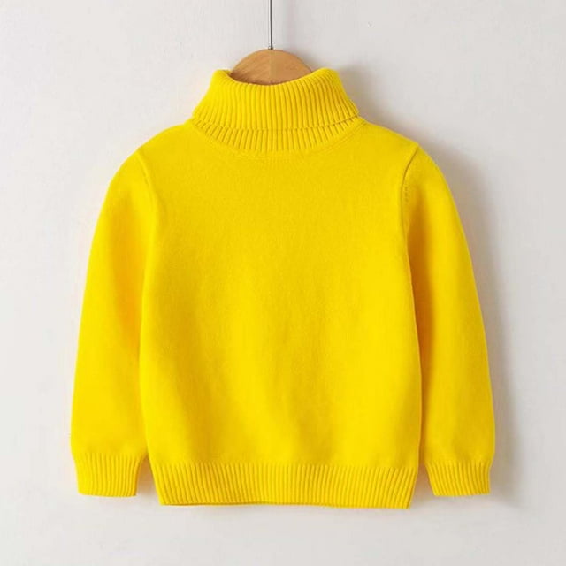 Toddler Kids Boys Girls Shirts Solid Color Round Neck Long Sleeve