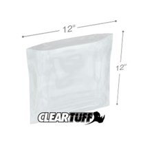 International Plastics PB21212 12 x 12 in. Clear Poly Bags, 0.002 Gauge - Case of 1000