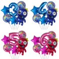 thumbnail image 4 of globos de arcoíris para fiestas de cumpleaños de amigos, decoraciones para fiestas de cumpleaños de 32 pulgadas, bolas de aluminio con números azules, rosas y rojos para suministros para baby shower d, 4 of 5