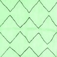 thumbnail image 1 of Ahgly Company Indoor Square Solid Emerald Green Modern Area Rugs, 4' Square, 1 of 4