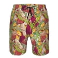 thumbnail image 3 of Salouo Bright Mushrooms Pattern Swim Trunks for Men,Men's Hawaiian Bathing Suit Swimsuits Quick Dry Swimming Board Shorts Beach Shorts with Pockets-Large, 3 of 6