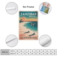 thumbnail image 2 of Let Your Spirit Soar Zanzibar Beaches Retro Travel Poster Vintage Inspirational Wall Art Print for Bedroom Office Wellness Room Print Poster, 2 of 8