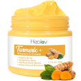 thumbnail image 1 of Crema facial de cúrcuma para rostro y cuerpo - Loción iluminadora de la piel de cúrcuma natural - La cúrcuma limpia la piel combate el acné unifica el tono desvanece cicatrices daños solares y manch, 1 of 5