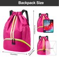 thumbnail image 4 of Mochila con cordón Hoedia Sports para mujer y hombre, 4 of 9