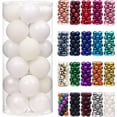 thumbnail image 1 of 24 bolas navideñas irrompibles para árbol de Navidad, ideales para decorar fiestas, bodas y otras ocasiones. 3,1 cm, 4 cm y 6,35 cm., 1 of 5