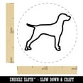 thumbnail image 2 of Hungarian Vizsla Dog Outline Self-Inking Rubber Stamp Ink Stamper - Yellow Ink - Medium 1 Inch, 2 of 7