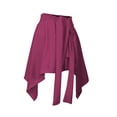 thumbnail image 2 of Women Yoga Ballet Wrap Skirt, Beach Cover Up Skirt, Athletic Skirt Sarong for Yoga Ballet Tennis Jogging, Watermelon Red, Plus Size, 2 of 6