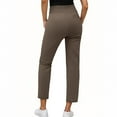 thumbnail image 3 of purcolt Women's Pants 7/8 High Waisted Stretch Ankle Pants Golf Casual Travel Athletic Work Office Business with Pockets, 3 of 8