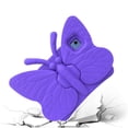 thumbnail image 3 of ELEHOLD Cute Kids Case for iPad 9th/8th/7th Generation 10.2" (2021/2020/2019) / Air 3rd Gen/Pro 10.5 Kids Friendly EVA Butterfly Design Kickstand Heavy Duty Rugged Shockproof Protective Case,Purple, 3 of 6