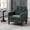 Dark Green, variant on Armchair, Midcentury Modern Chair with USB and Side Storage, Comfy Upholstered Chairs for Living Room Bedroom Apartment, Oversized Chenille Accent Chair, Dark Dark Green