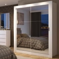 thumbnail image 2 of Ropero Closet Madesa Dallas Plus 2 Puertas Corredizas con Espejo 4 Cajones BB, 2 of 5