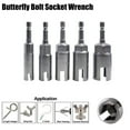 thumbnail image 4 of Wing Nut Driver Slot Butterfly Bolt Socket Sleeve Wrench Screwdriver Hex Shank, 4 of 5