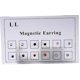 thumbnail image 3 of 12pcs Magnetic Crystal Stud Earrings Face Magnetic Clip Non Piercing Earrings Nose Lip Ring Clip On Cubic Zirconia Tragus For Women Men Non Piercing J, 3 of 3