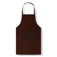 thumbnail image 1 of Delantal Pure Color Kitchen Apron Big Pocket Delantal adulto Accesorios de cocina 1pcs MABOTO Café, 1 of 7