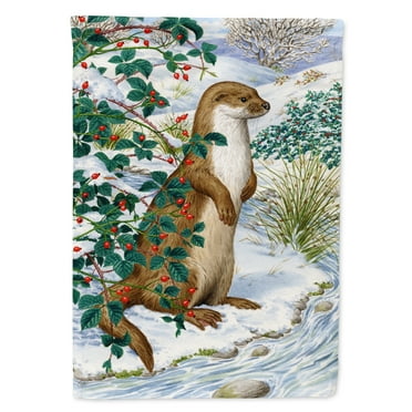 Carolines Treasures ASA2047GF Otter Flag Garden Size  Small multicolor