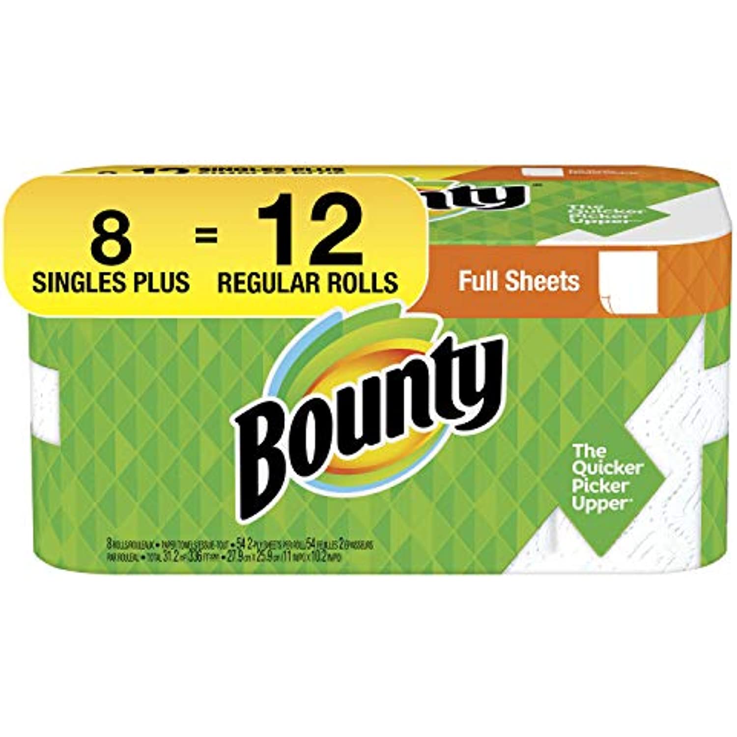 Bounty, Giant Roll Full Sheet, 8 Count