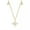 Yellow Gold, variant on Moissanite Star Necklace for Women Round Cut 3mm Sterling Silver GRA Certificate