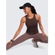 thumbnail image 3 of Top CRZ YOGA Butterluxe con Espalda Racer y Sostén Acolchado Marrón XS, 3 of 6
