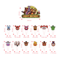 thumbnail image 2 of Five Nights Toy Bear Freddy Happy Birthday Supplies, Freddy Children's Party Accessories, Latex Balloon, Happy Birthday Banner, Cake Topper, Cupcake Topper, Balloons for Party, 2 of 5