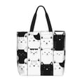 thumbnail image 1 of Xecao Doodle Cute Cat for​Reinforced Shoulder Tote Bag Scratch-Proof Design Spacious Organizer Crossbody Carry Daily Commute Must-Have, 1 of 7