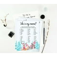 thumbnail image 5 of Inkdotpot My Mommy Name Activity Cards Winter Jungle Theme Baby Shower 50 Sheets Who Is My Mommy Gender Neutral Baby Shower Game, 5 of 6