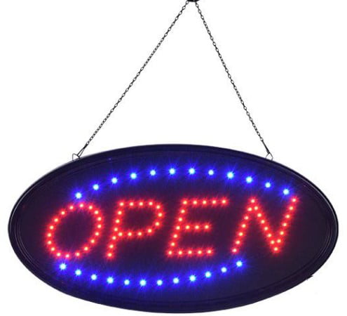 Neon Animated LED Bar Club Business Sign OPEN Light Bar Store Shop Display Board 